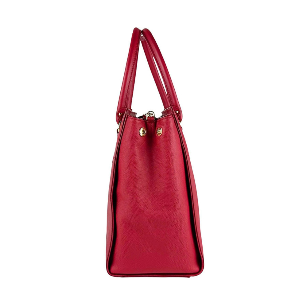 Salvatore Ferragamo red Gancini leather handbag shoulder bag Red
